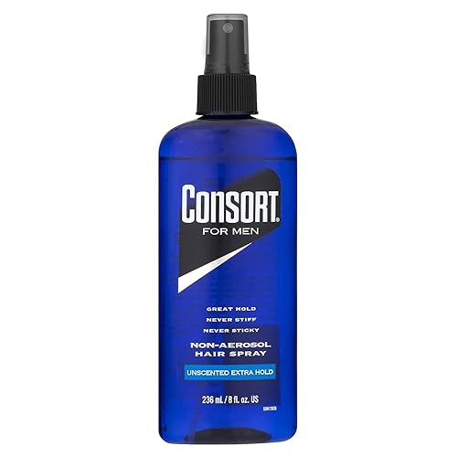 Consort for Men Unscented Extra Hold Non-aerosol Hair Spray 8 Oz( pack of 12)