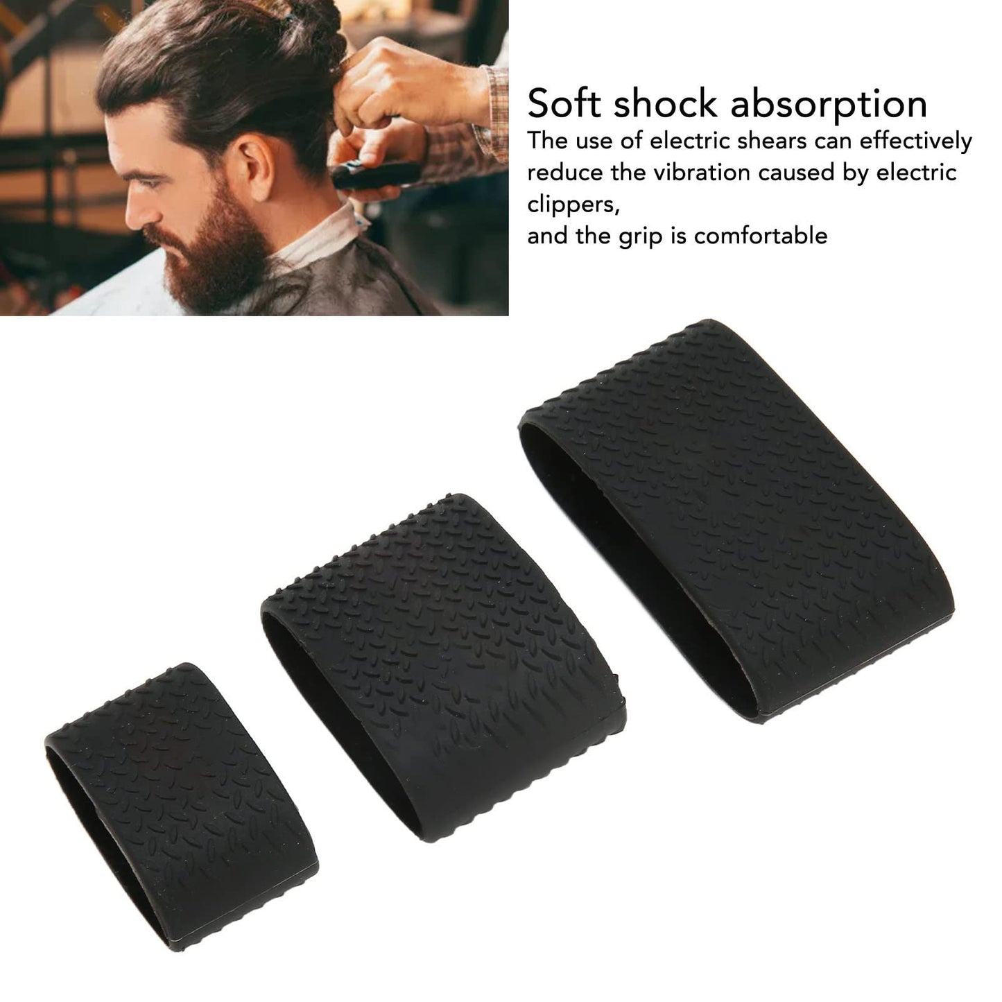 Electric Clipper Bands Universal Comfortable Grip Silicone Slip Heat Barber Sleeve Clipper Protective Sleeve for Hair Salon Beauty and Personal Care Jopwkuin