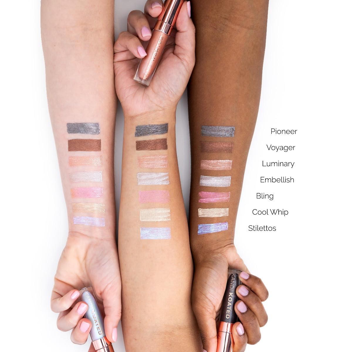 Kandi Koated Luster Liquid Metal Eyeshadow [Pioneer] Liquid Eye Paint with Shimmery Finish | Rich Colors, Paraben-Free, Cruelty-Free Eyeshadow…