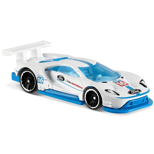 Hot Wheels 2017 HW Speed Graphics Ford Performance 2016 Ford GT Race 247/365, White