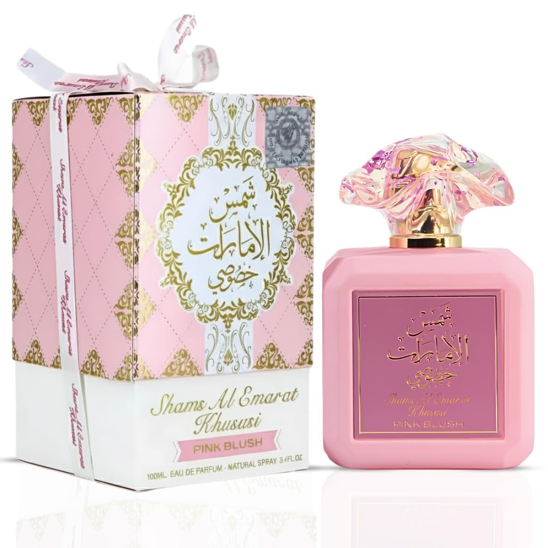 Ard Al Zaafaran Pink Blush Shams Al Emarat Khususi Eau de Parfum Spray 100ml (3.4 oz) Beauty and Personal Care Ard Al Zaafaran