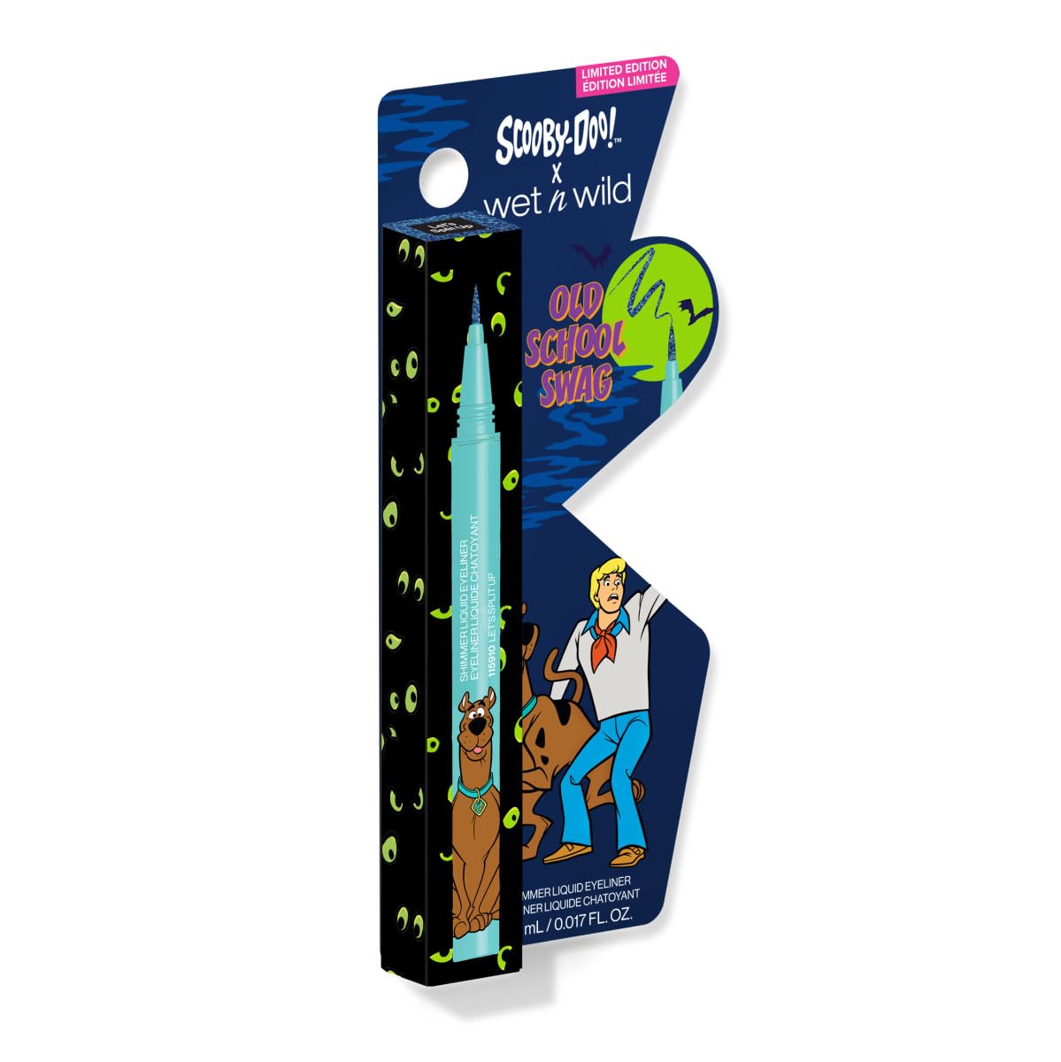 wet n wild Scooby Doo Old School Swag Shimmer Liquid Eyeliner - Glitter-Infused Formula for Bold Eye Looks, Easy Glide Precision Tip, Cruelty-Free