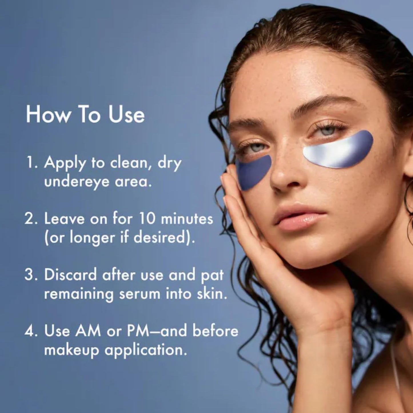 Summer Fridays Jet Lag Hydrating Eye Patches - De-puffing Hydrogel Under Eye Masks with Hyaluronic Acid, Caffeine + Peptides - Soothing + Refreshing