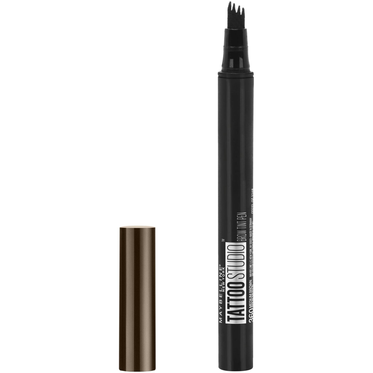 Maybelline New York TattooStudio Brow Tint Pen Makeup, Deep Brown, 0.037 fl. oz. Beauty and Personal Care MAYBELLINE Default Title