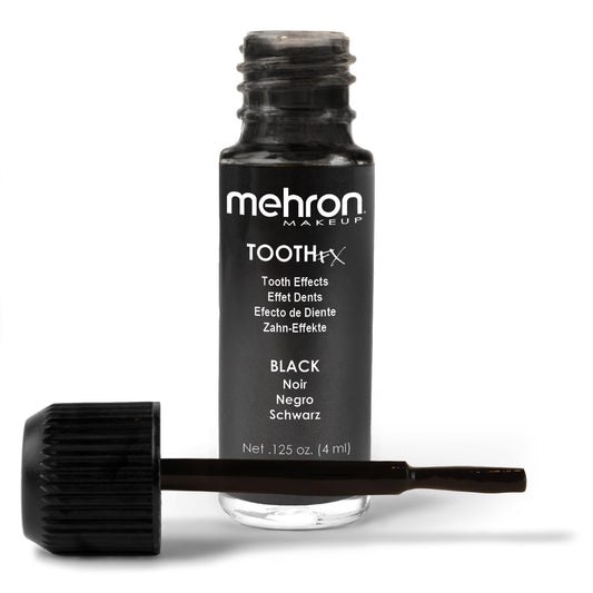 Mehron Makeup Tooth FX Black | Temporary Tooth Paint | Perfect for Creating Black Out Teeth Makeup, Rotten & Missing Teeth | SFX for Halloween