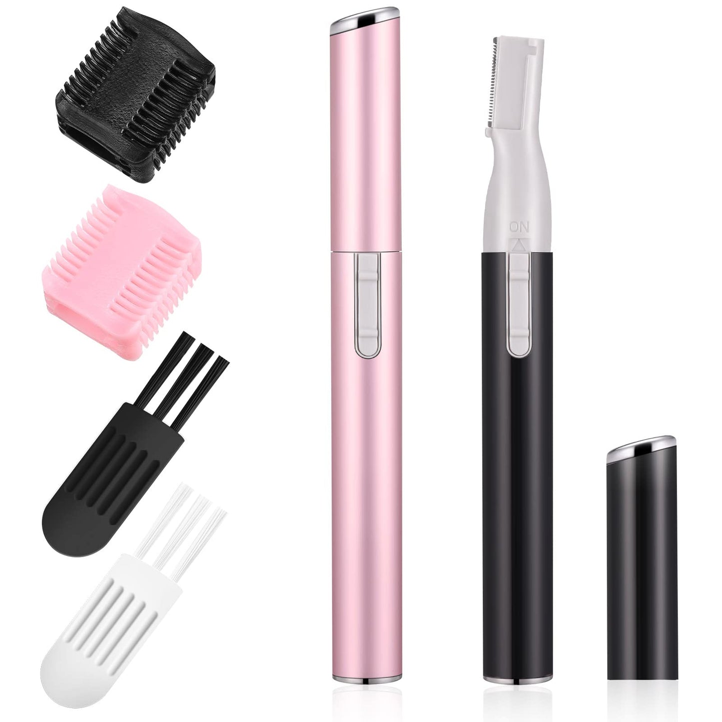 Chumia 2 Pcs Electric Eyebrow Trimmer Women Precision Face Razors Mini Shaver with Comb Christmas Women Gift Battery Operated Personal Epilator Beauty and Personal Care Chumia