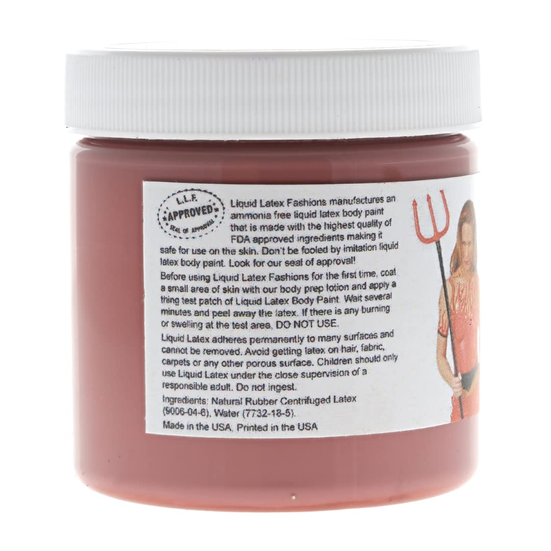 Burgundy 4 Oz - Liquid Latex Body Paint, Ammonia Free No Odor, Easy On and Off, Cosplay Makeup, Creates Professional Monster, Zombie Arts