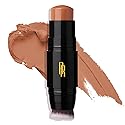 Black Radiance Color Perfect Foundation Stick with Soft Brush Applicator Duo - Buildable, Blendable Versatile Pigment-Rich Formula - Brownie