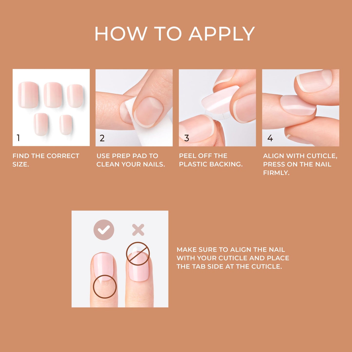KISS imPRESS No Glue Mani Press On Nails, , 'Effortless Finish', Nude, Short Size, Squoval Shape, Includes 30 Nails, Prep Pad, Instructions Sheet, 1 Beauty & Personal Care imPRESS