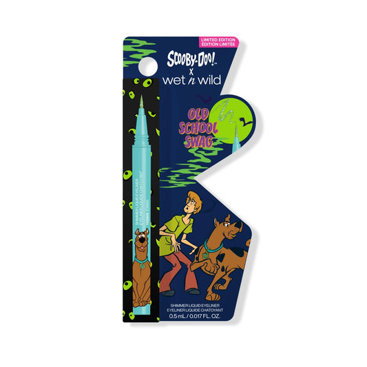 wet n wild Scooby Doo Old School Swag Shimmer Liquid Eyeliner - Glitter-Infused Formula for Bold Eye Looks, Easy Glide Precision Tip, Cruelty-Free
