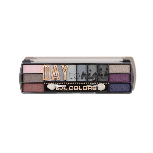 L.A. COLORS Day to Night 12 Color Eyeshadow, Evening CES431