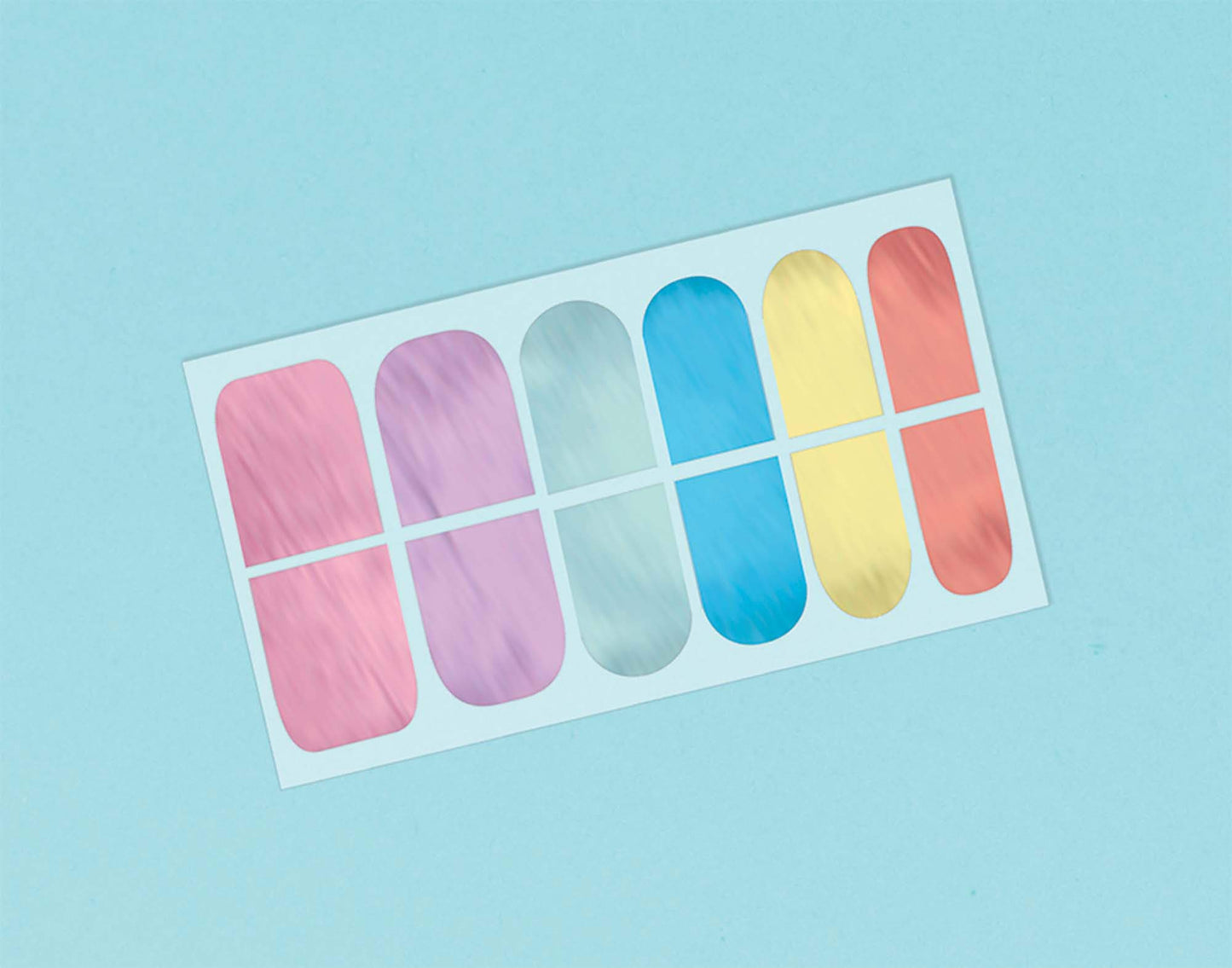 Magical Rainbow Birthday Nail Skins Sheet - Pack of 1 (2 .5" x 5.25") - Perfect Party Accessory, Birthdays & Celebrations Beauty & Personal Care Amscan