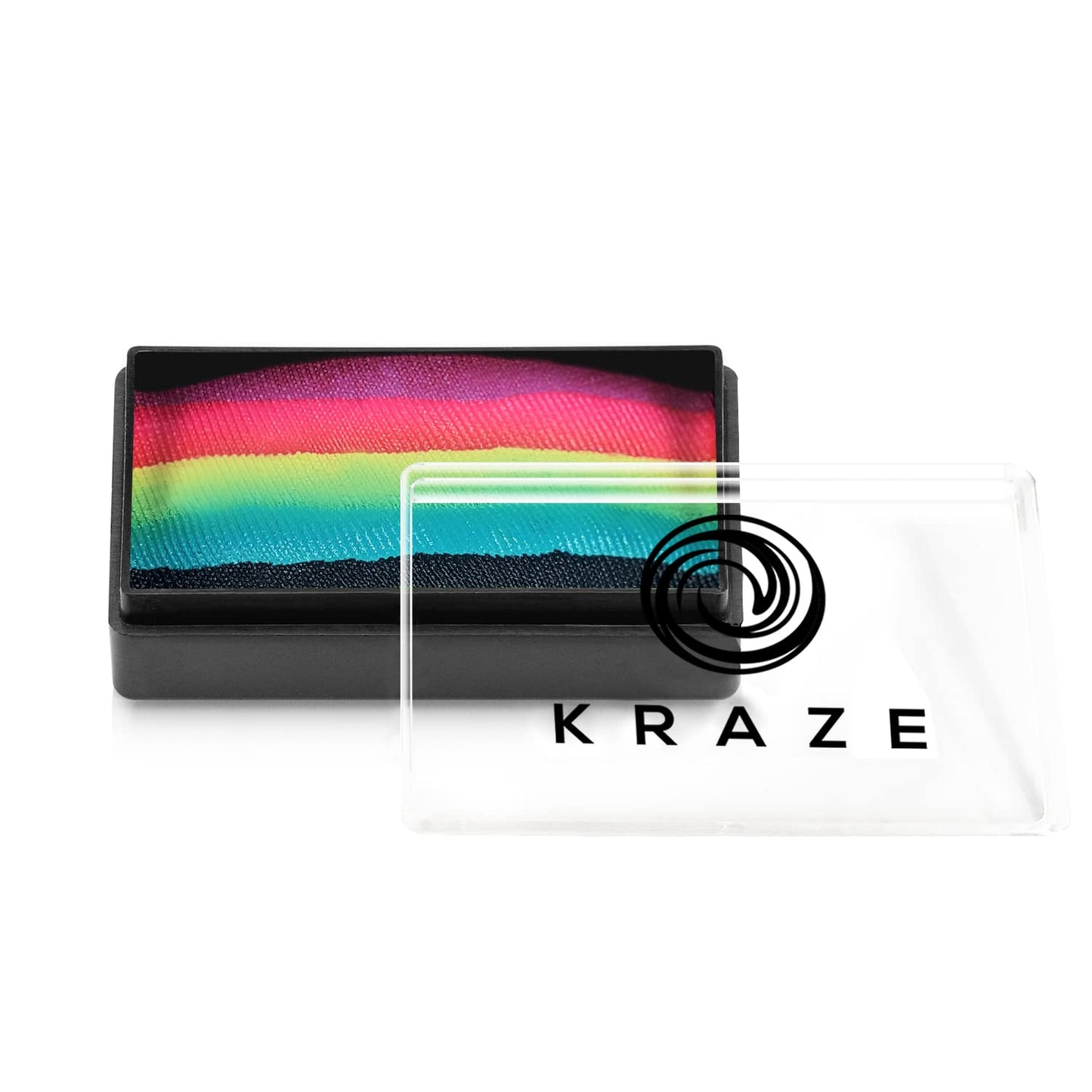 Kraze FX Dome Stroke - Harmony (25 gm), Professional 1-Stroke Split Cake, Hypoallergenic, Non-Toxic, Water Activated Face & Body Painting Makeup