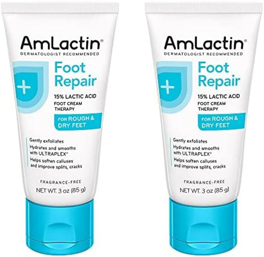 AmLactin Foot Cream Therapy, 3 Ounce (Pack of 2) Beauty & Personal Care AmLactin
