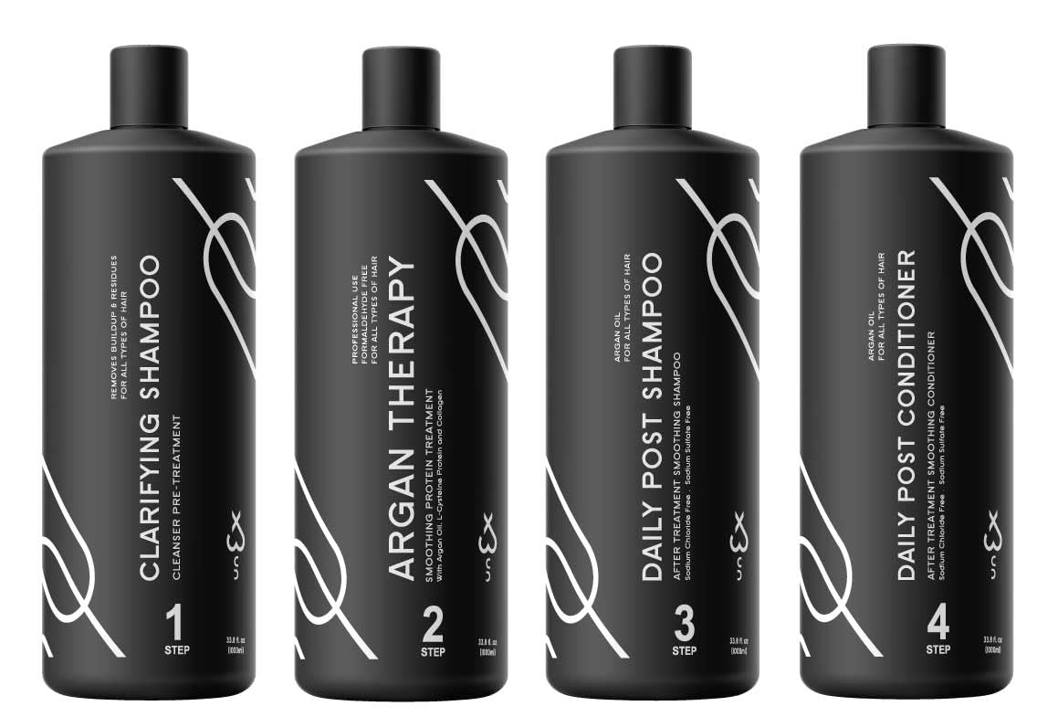UNEX ARGAN PROTEIN THERAPY FULL KIT 1000ml (33.8 fl.oz) - MADE IN USA