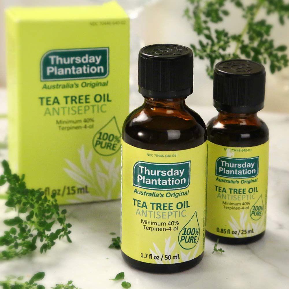 Thursday Plantation 100% Pure Australian Tea Tree Oil - 1.7 fl oz (50ml) - Natural Essential Oil - Cleanses and Purifies Skin - Made in Australia