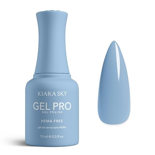 KIARA SKY Gel Pro HEMA-Free Gel Nail Polish | Full Coverage, 28+ Day Wear, Self-Leveling, UV/LED Soak-Off, 0.5 fl oz | Shade A Tear #049 Beauty & Personal Care KIARA SKY