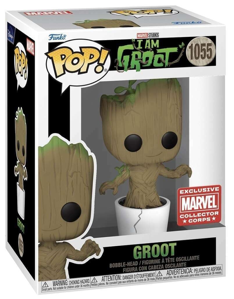 Funko Pop Groot #1055 Marvel Collector Corps Exclusive Disney+ I am Groot