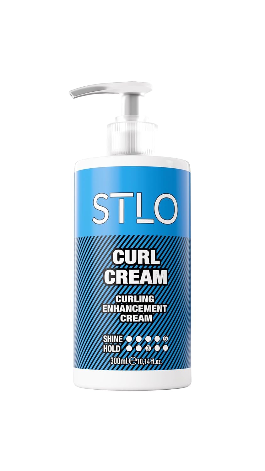 STLO Moisture Rich Curl Cream - Enhances Shine and Frizz Control - Defines Natural Curly Hair 300ml