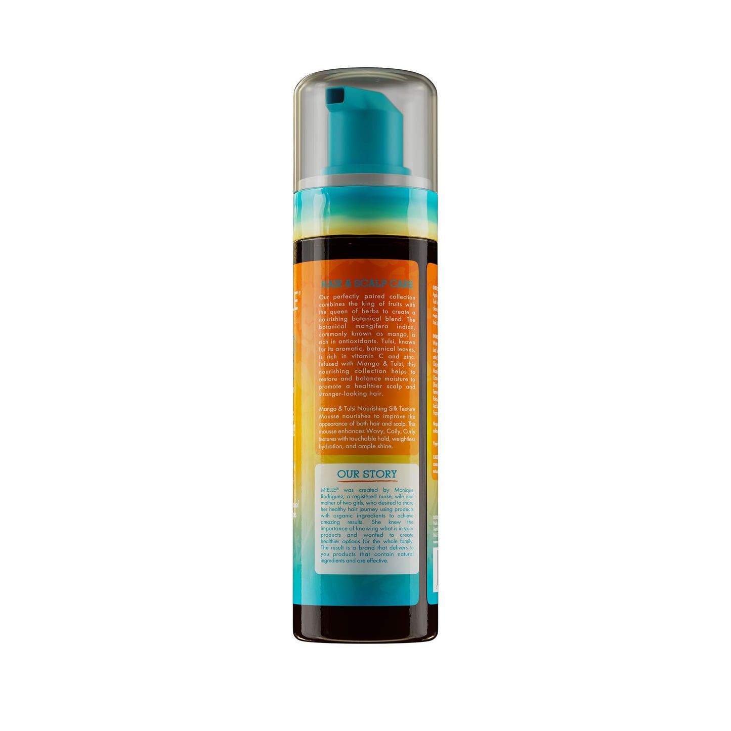 Mielle Organics Mango & Tulsi Hair Nourishing Silk Texture Mousse, 7.5 Ounce