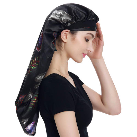 Satin Braid Bonnet Satin Wrap Scarf for Hair Beauty and Personal Care Alnorm
