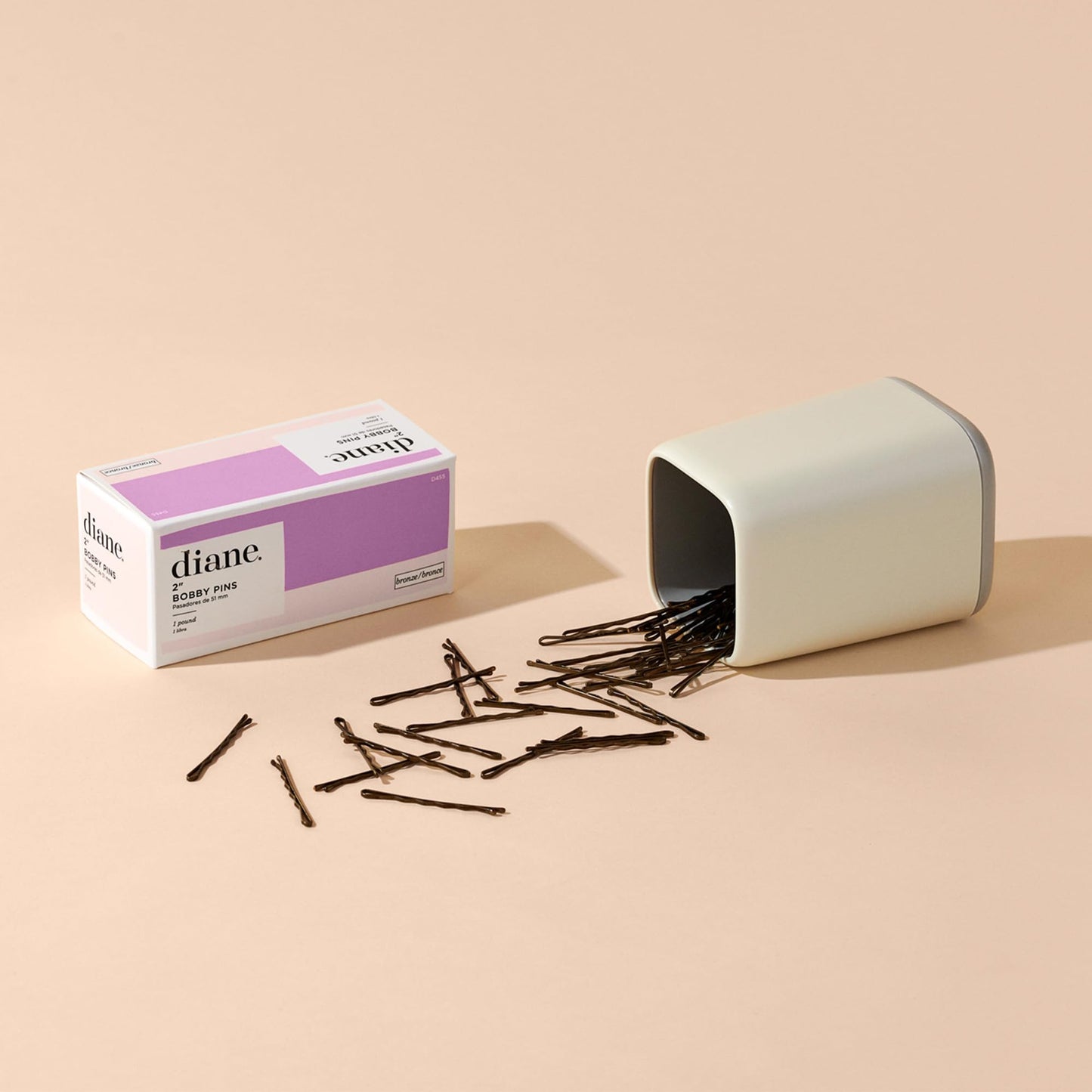 Diane Bobby Pins, 2" Black, 1 Lb. (Approximately 600 Pins)