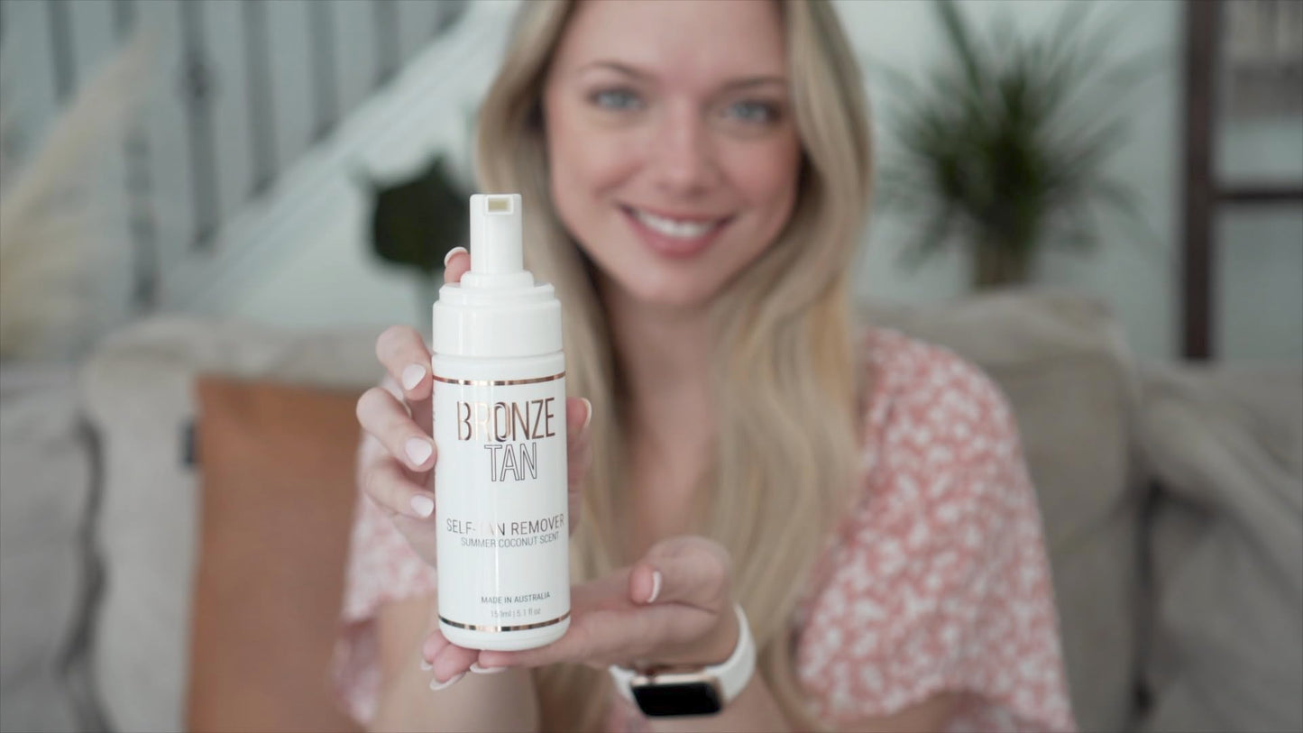 Bronze Tan Self Tan Remover For Fake Tan Streaks, Build Up, Correction, Or Full Removal Of Self Tanner or Bronzer - Summer Coconut Scent (150ML / 5.1