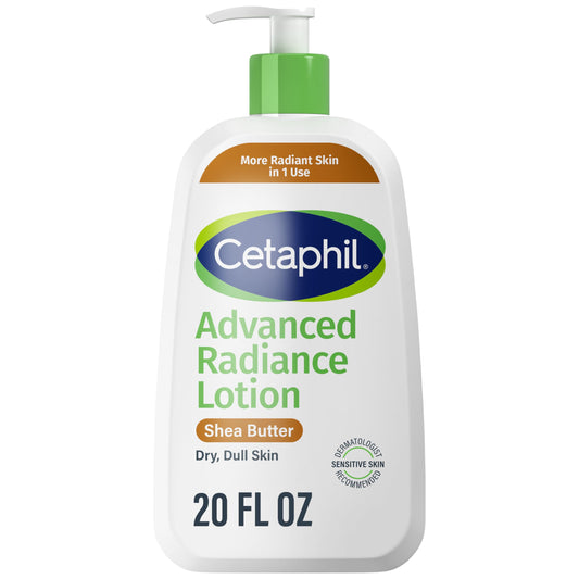 Cetaphil Body Lotion, Advanced Radiance Lotion with Shea Butter for Dry, Sensitive Skin, 20 oz, Fragrance Free, Hypoallergenic, Non-Comedogenic Beauty & Personal Care Cetaphil