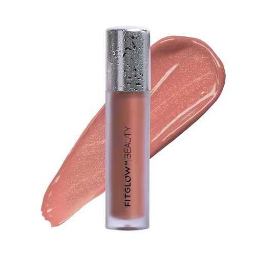 FITGLOW Beauty Lip Colour Serum | Hydrating Lip Gloss | Plumping Anti-Aging Lip Treatment | Natural Shine with Pomegranate Sterols & Collagen |