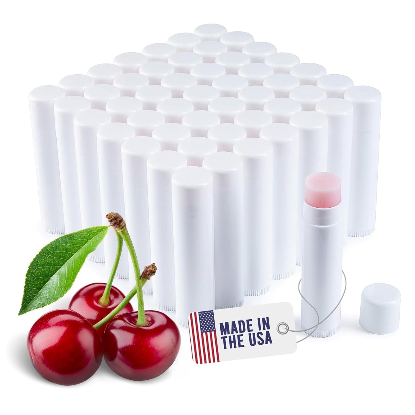 Lip Balm Bulk Unlabeled - Made in USA Bulk Chapstick - Natural Ingredients Vitamin E Shea Butter - Custom Chapstick Bulk For Party & Wedding Favors