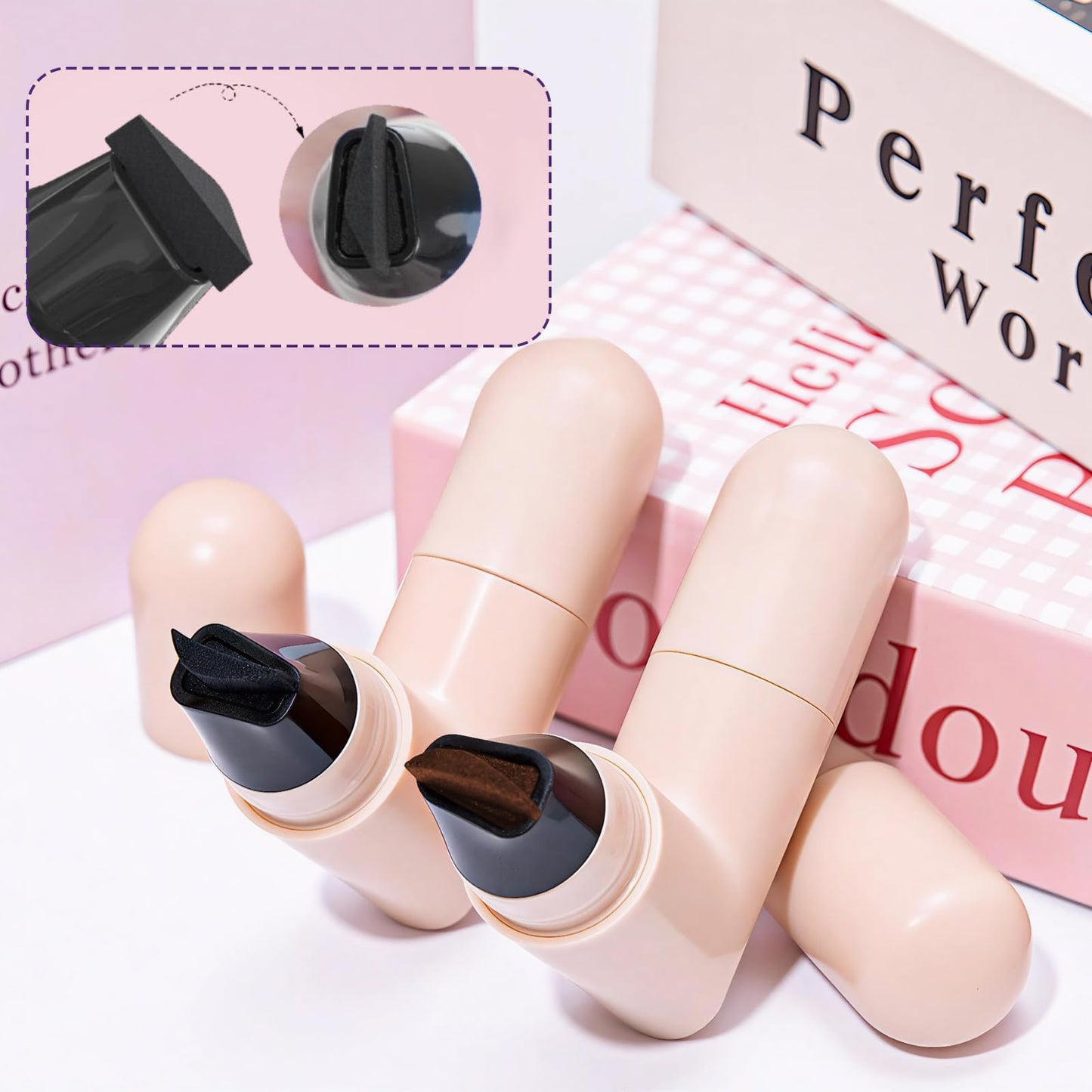 Charunee Winged Eyeliner Stamp Foldable Eye Liner Stamp, 2pc Gel Eyeliner Pencil Set Waterpoof Dual Ended Eye Stamp for Beginners,Easily Draw…