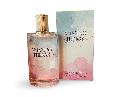 United Scents Amazing Things Pour Femme Eau de Parfum, Grapefruit, Suede, and Pink Pepper Fragrance, 3.4 FL OZ, 100ml