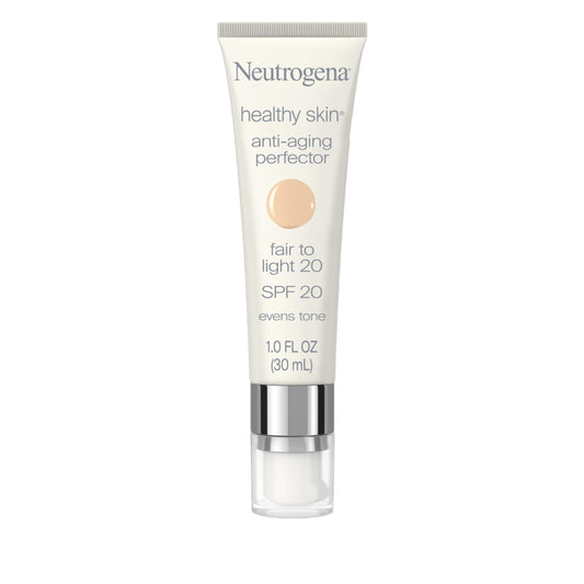 Neutrogena Retinol Treatment and Tinted Facial Moisturizer, Healthy Skin Anti-Aging Perfector with Broad Spectrum SPF 20 Sunscreen with Titanium
