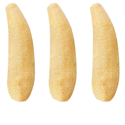 Natural Loofah Bath Body Shower Sponge Scrubber Pad Whole Full Lufa Exfoliation Biodegradable Luffa Sponge Scrubber(20-25cm-3pcs) Beauty and Personal Care HIVJEEDYH