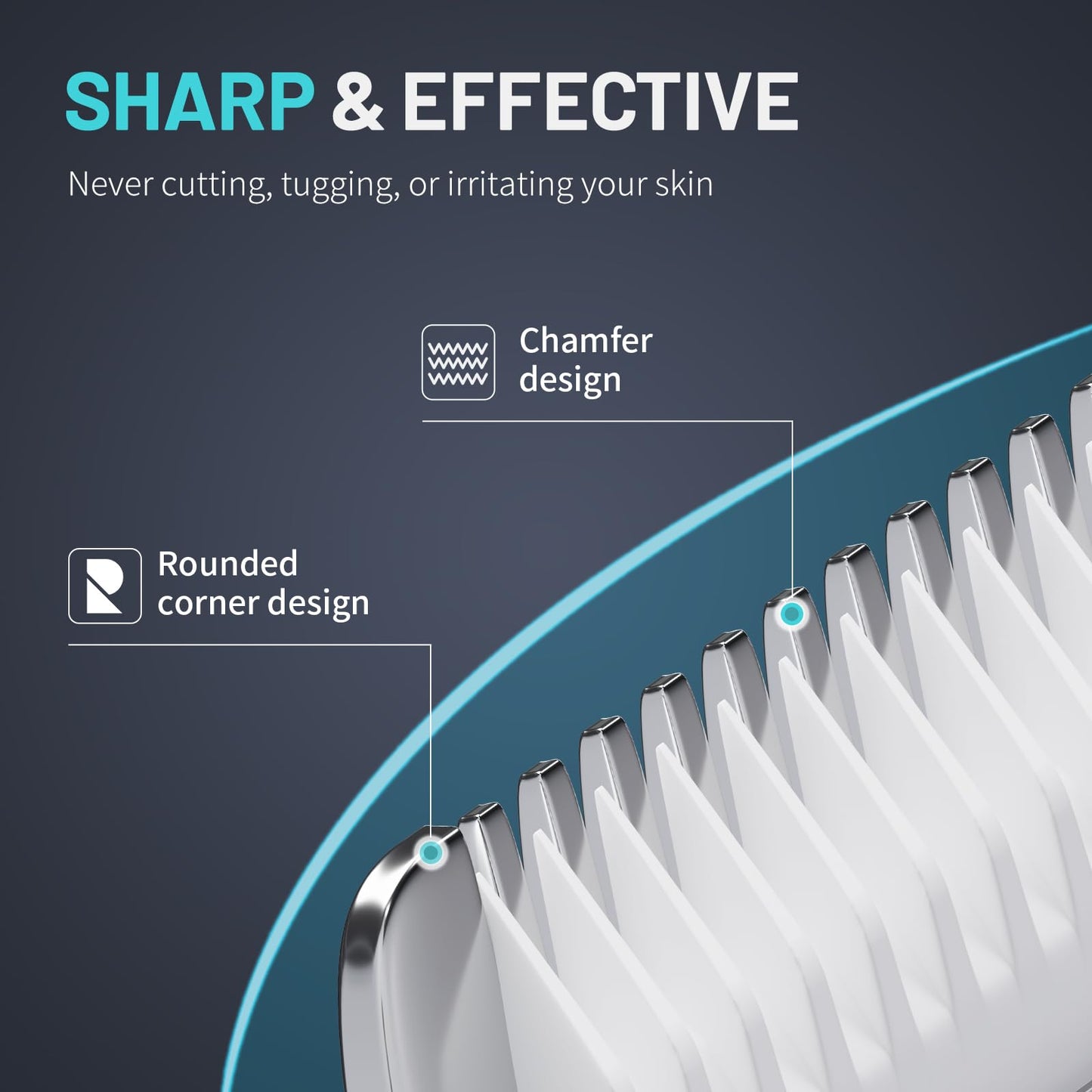 PRITECH Manscape Body Hair Trimmer - Waterproof Pubic Hair Ball Trimmer, Ceramic Blade Shavers Electric Razors for Men with USB-C Charging, Wet/Dry Beauty and Personal Care PRITECH