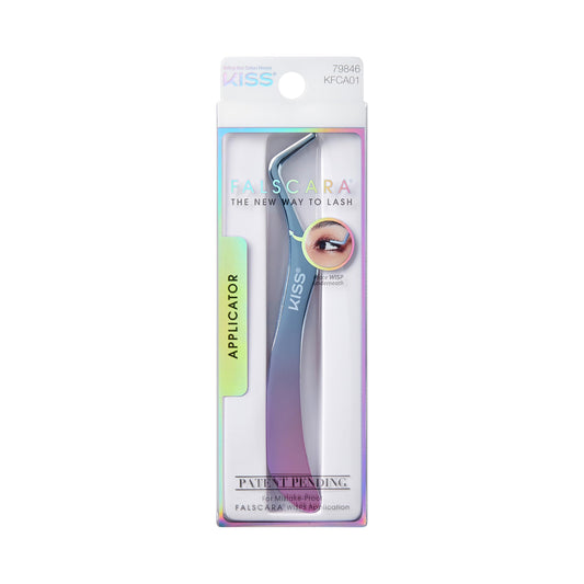 KISS Falscara DIY Eyelash Extension Wisp Applicator for Mistake-Proof Artificial Lash Placement - Ergonomically Designed Handle to Easily Build Your