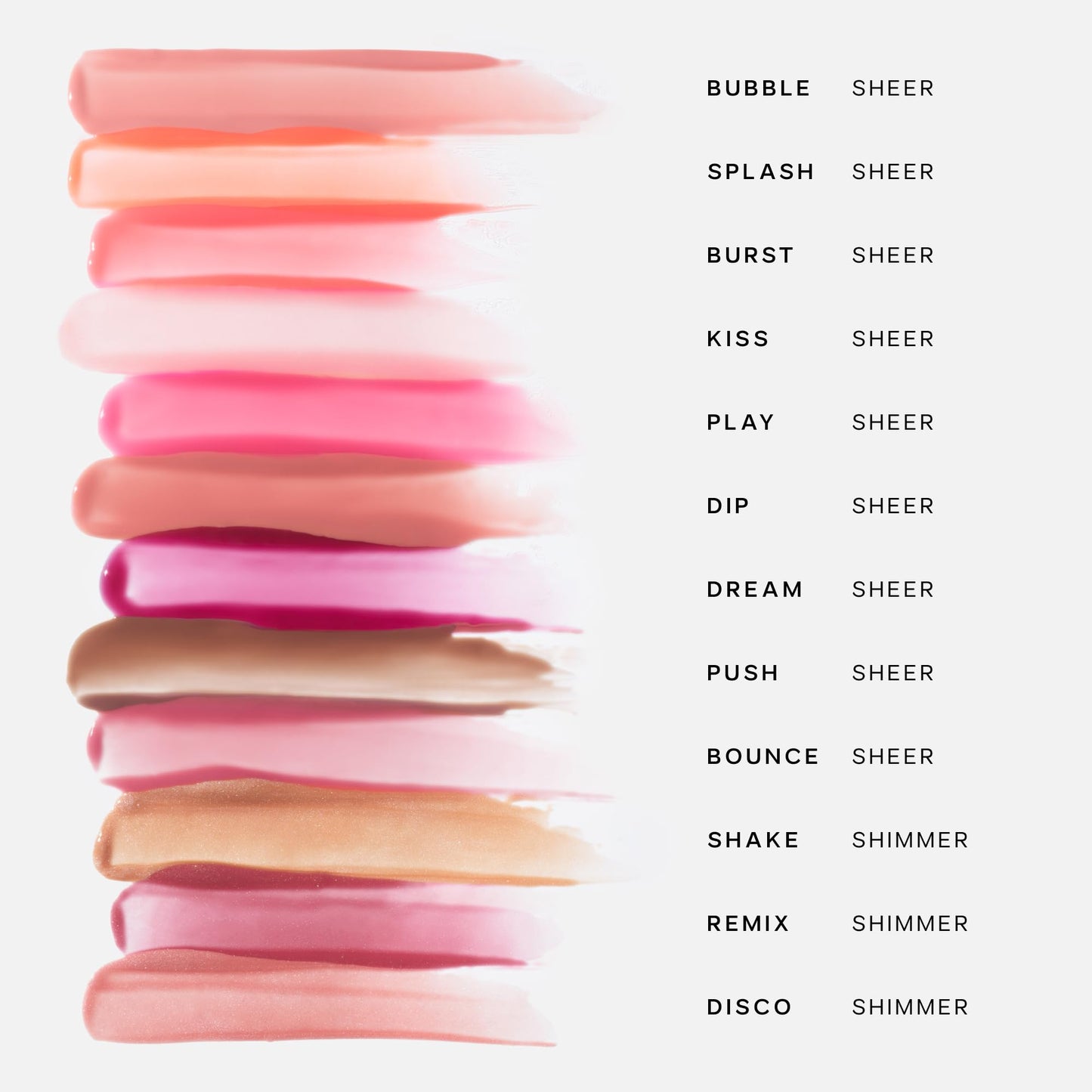 Saie Glossybounce - Hydrating Lip Gloss and Tinted Lip Oil Hybrid with Hyaluronic Acid & Jojoba Oil for Non-Sticky, Ultra-Shiny, Plump & Soft Lips -