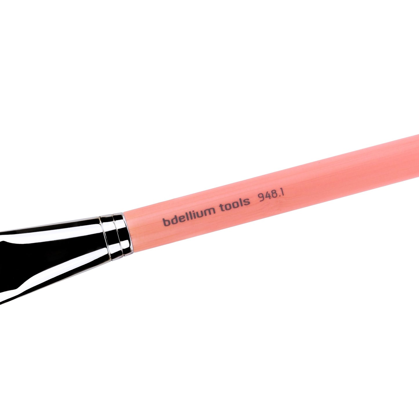 Bdellium Tools Professional Makeup Brush - Pink Bambu Series 948.1 Slanted Foundation - With Soft Synthetic Fibers, For Foundation (Pink, 1pc)