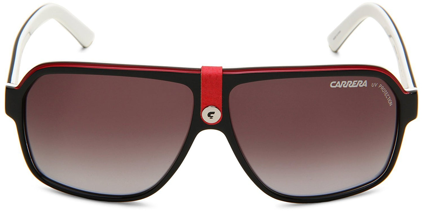 Carrera unisex adult Carrera 33/S Sunglasses, Black Crystal White/Gray Gradient, 62mm 11mm US