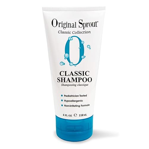 Original Sprout Classic Shampoo for All Hair Types, Sulfate Free and Vegan Shampoo, 4 oz. Bottle