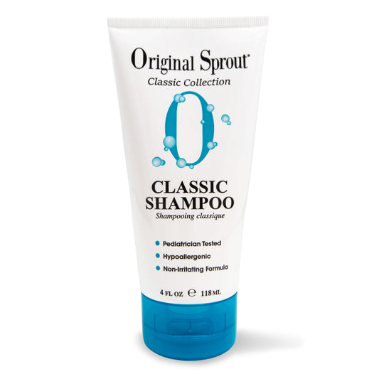 Original Sprout Classic Shampoo for All Hair Types, Sulfate Free and Vegan Shampoo, 4 oz. Bottle