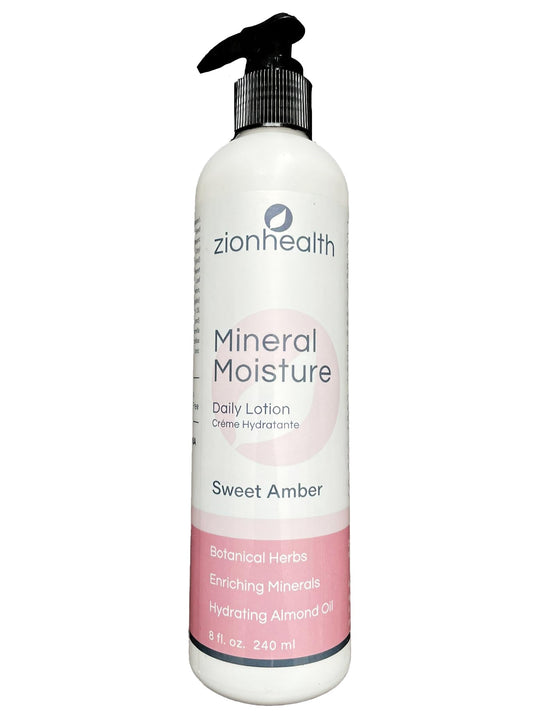 Zion Health Mineral Moisture Daily Lotion- Sweet Amber 8 fl. oz. Lotion