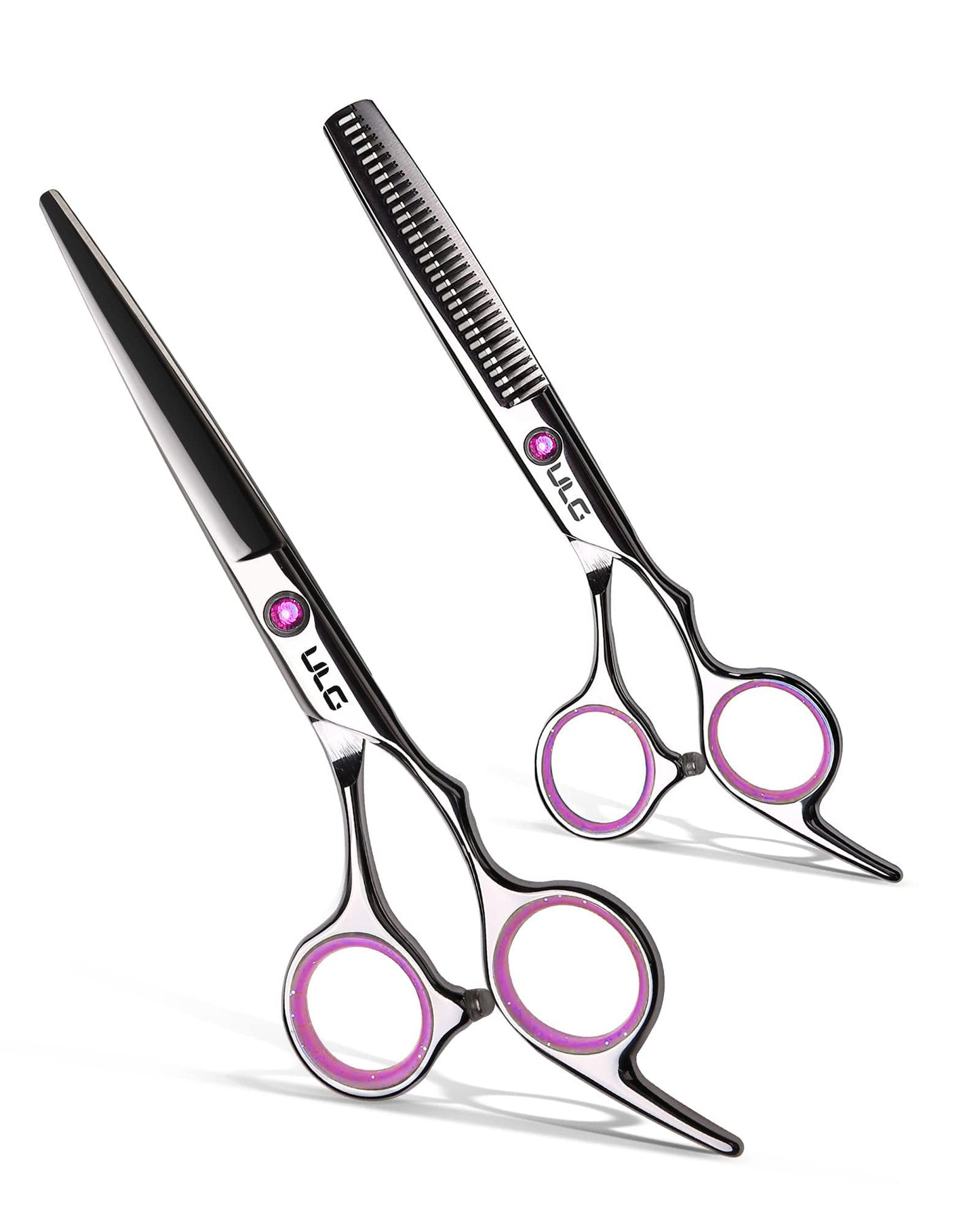 ULG Hair Cutting Scissors Thinning Shears Kit, Professional Barber Hairdressing Salon Razor Edge Scissor, Japanese Stainless Steel 6.5 inch - Classic Beauty and Personal Care ULG Default Title