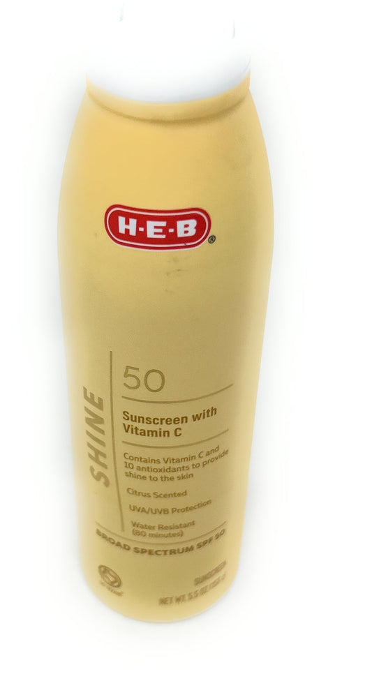 Shine Sunscreen Spray with Vitamin C & Antioxidants SPF 50-5.5oz - 1 bottle - made in the USA