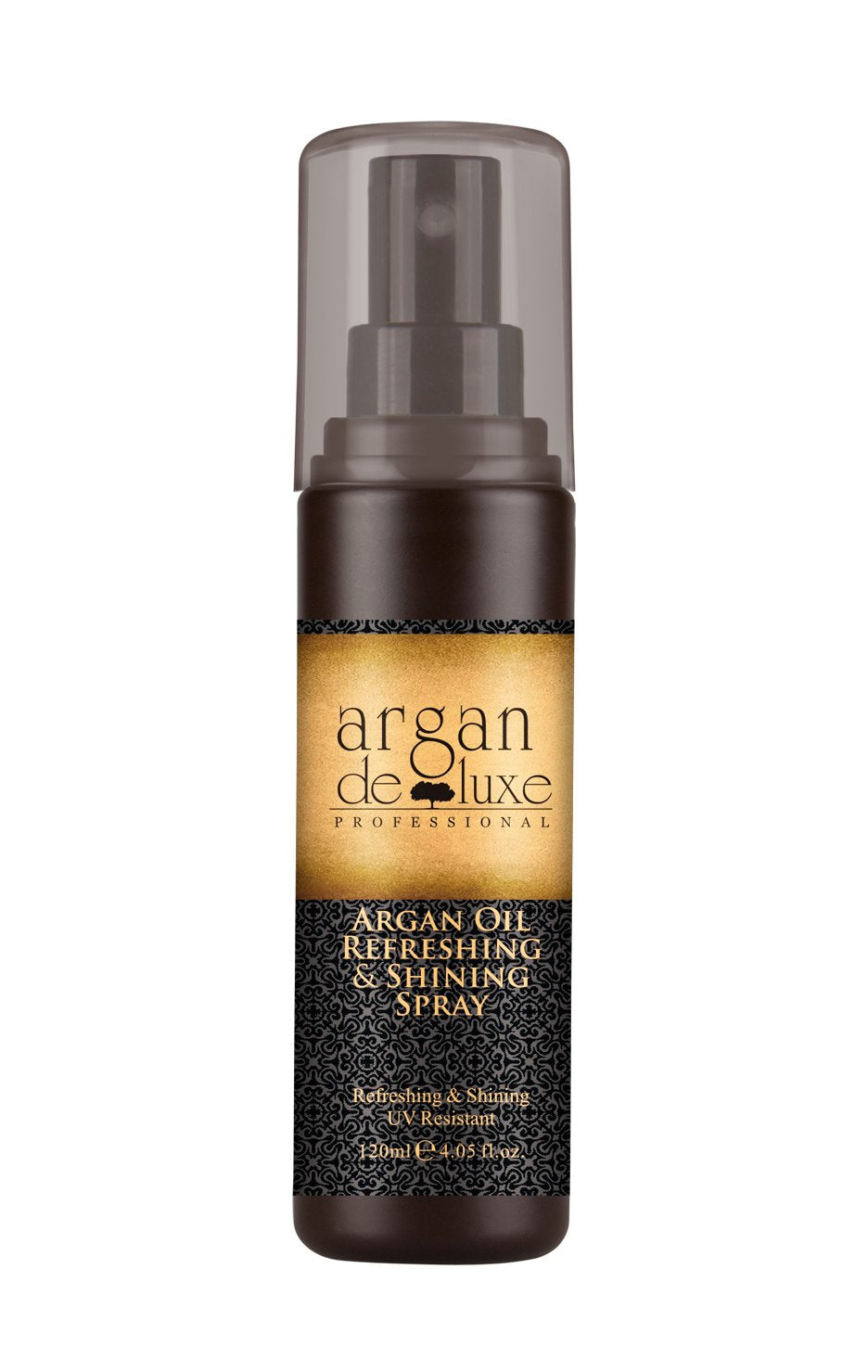 Argan Oil Refreshing & Shine Spray with Static, Frizz, and Split End Control-Thermal Damage Protector For all Hair Types 4fl oz.