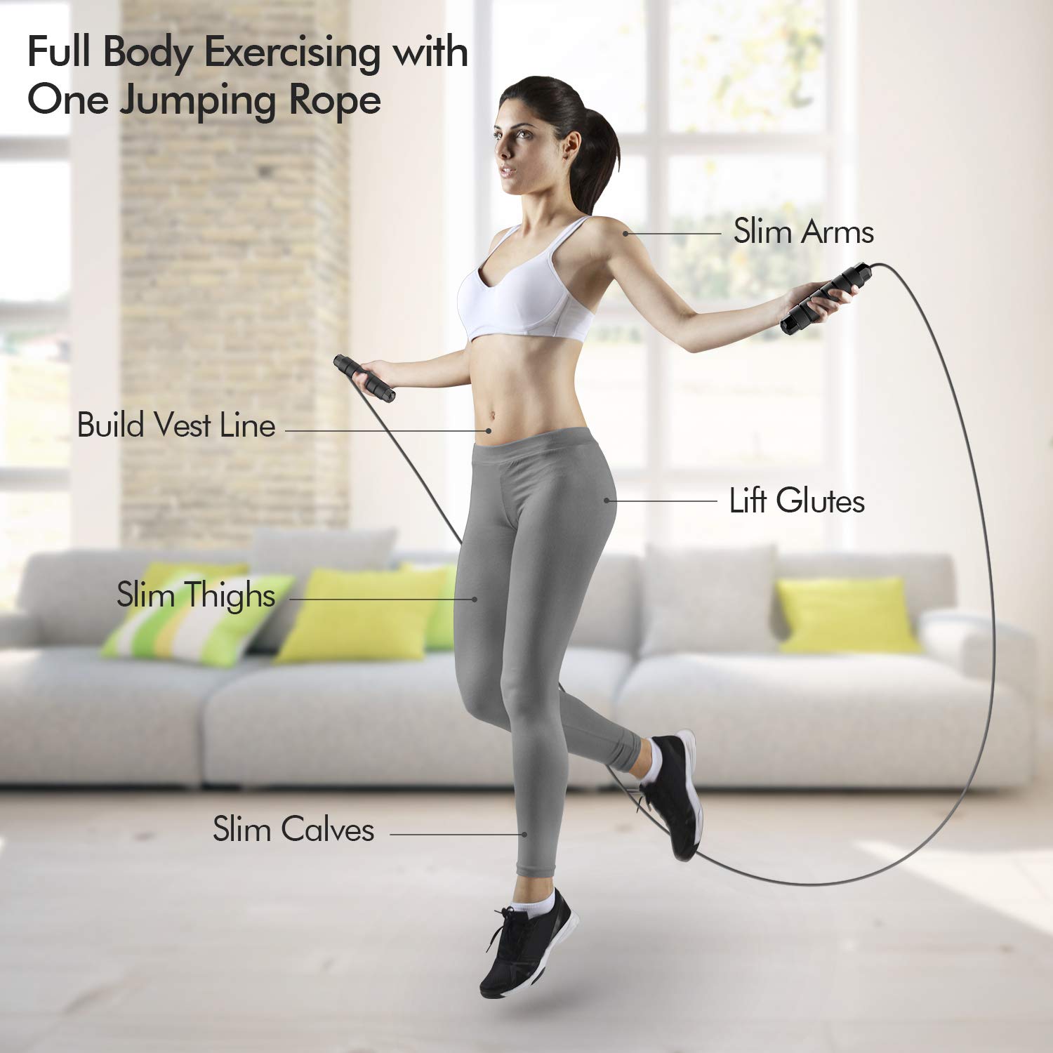 Tangle-Free Rapid Speed Jump Rope - Thumbnail 3