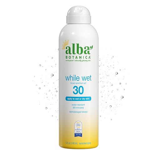 Alba While Wet Sunscreen Spray SPF30, 5 Oz