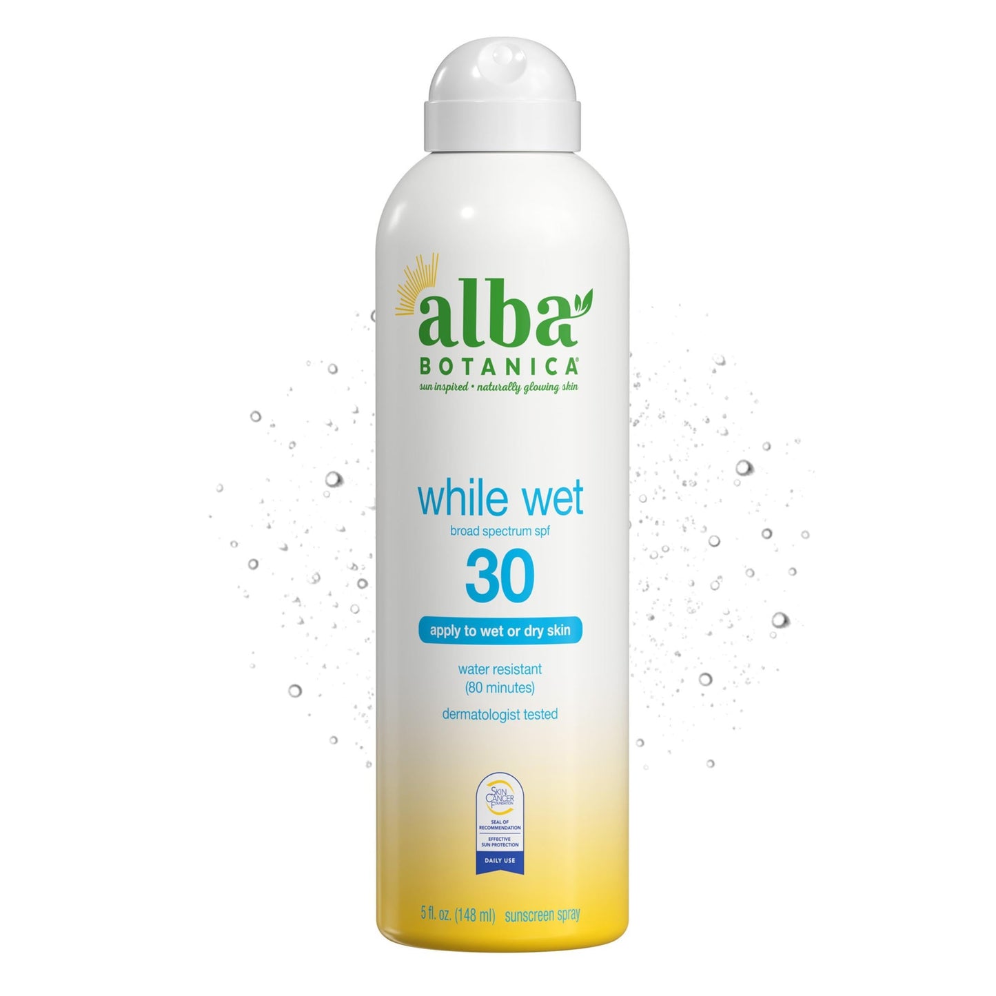 Alba While Wet Sunscreen Spray SPF30, 5 Oz