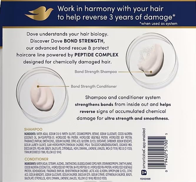 Dove Damage Therapy Bond Strength Shampoo & Conditioner, 2 pk./40 oz.