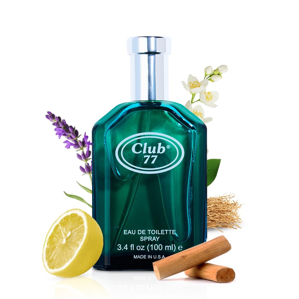 Royal Mirage Club 77 Eau de Toilette Spray for Men - Premium Masculine Cologne 100ml - Long-Lasting Fragrance with Anise, Jasmine & Sandalwood